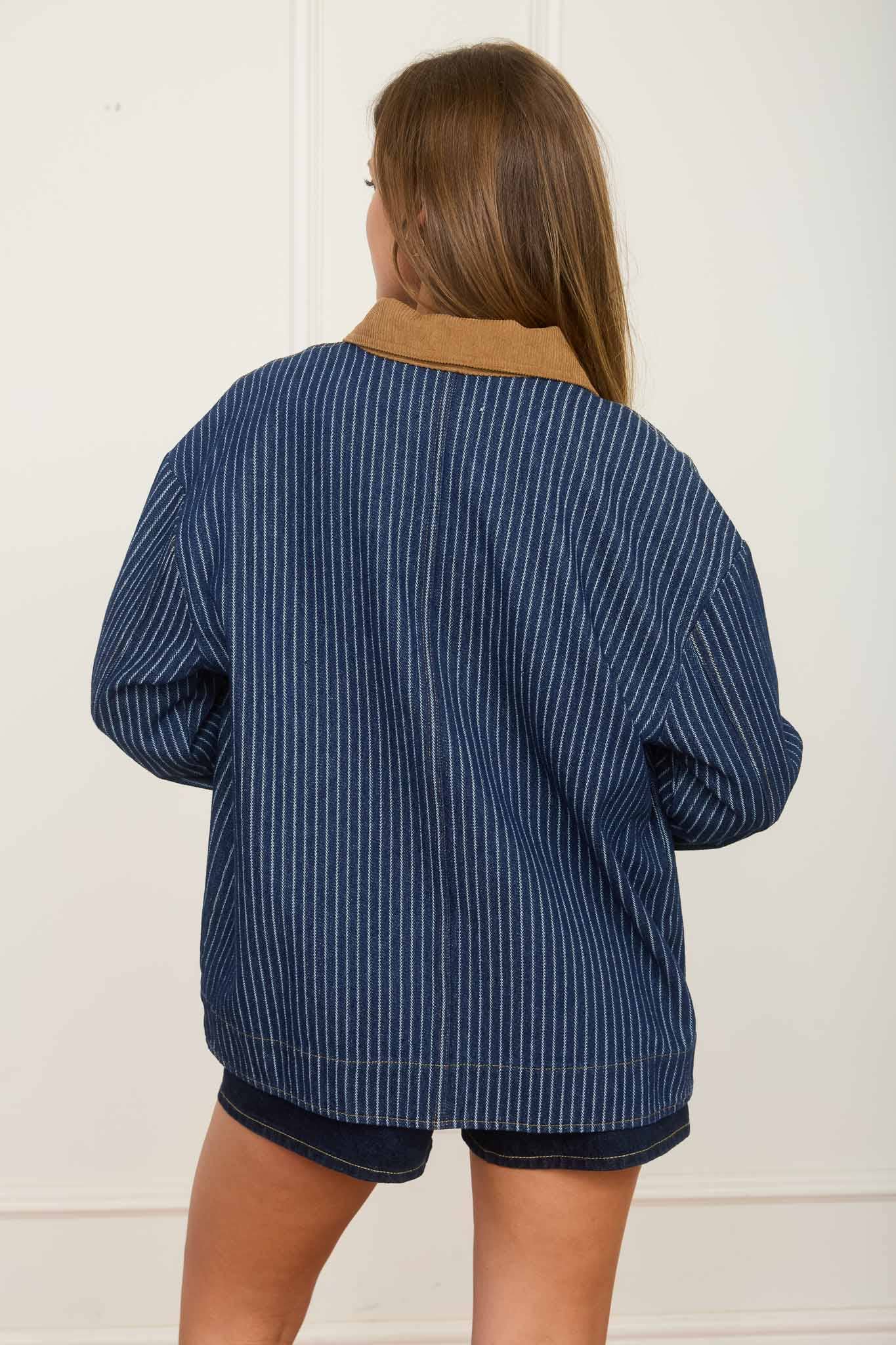 CORDUROY COLLAR SHACKET