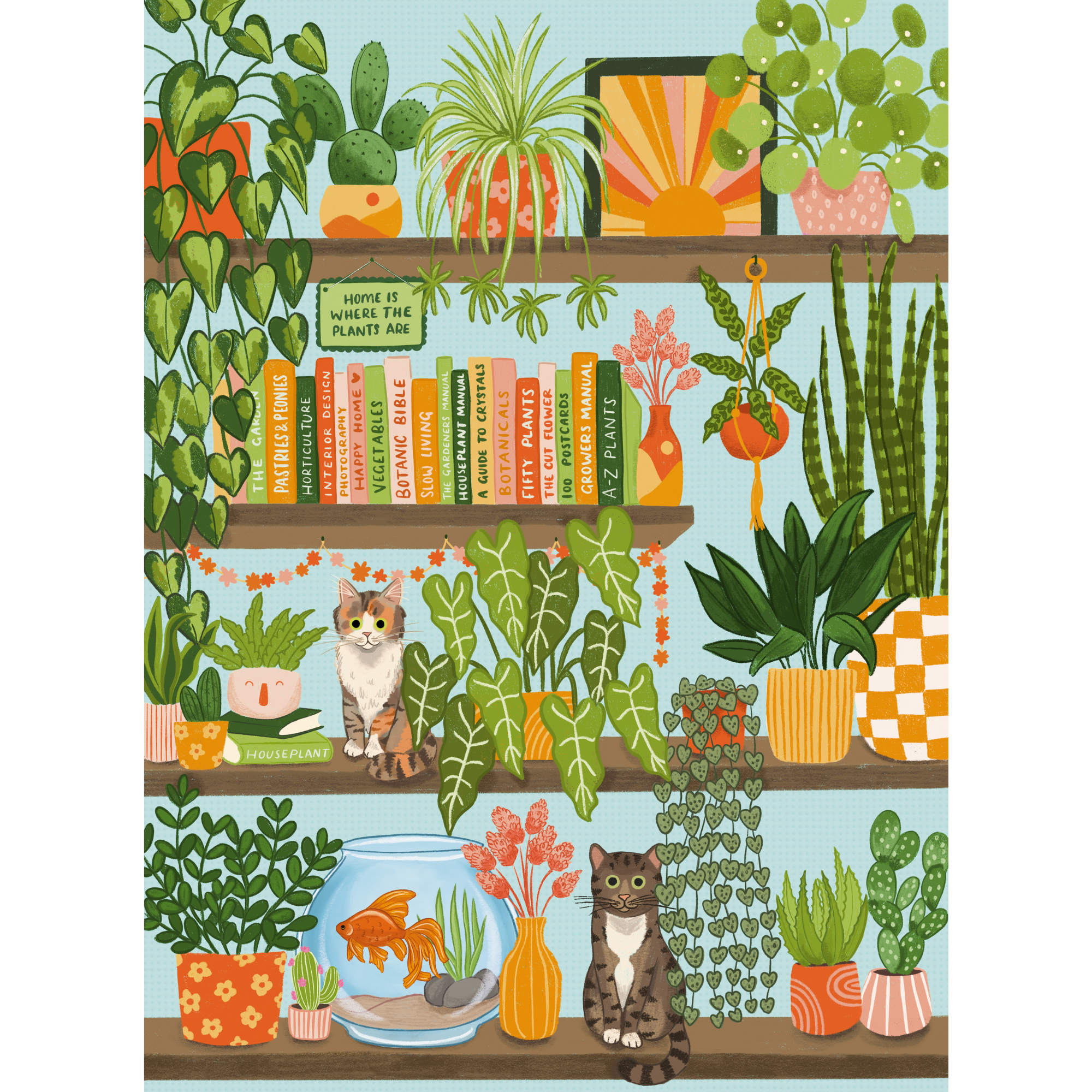 That Plant Life! 1000 Piece Plant and Cat Puzzle