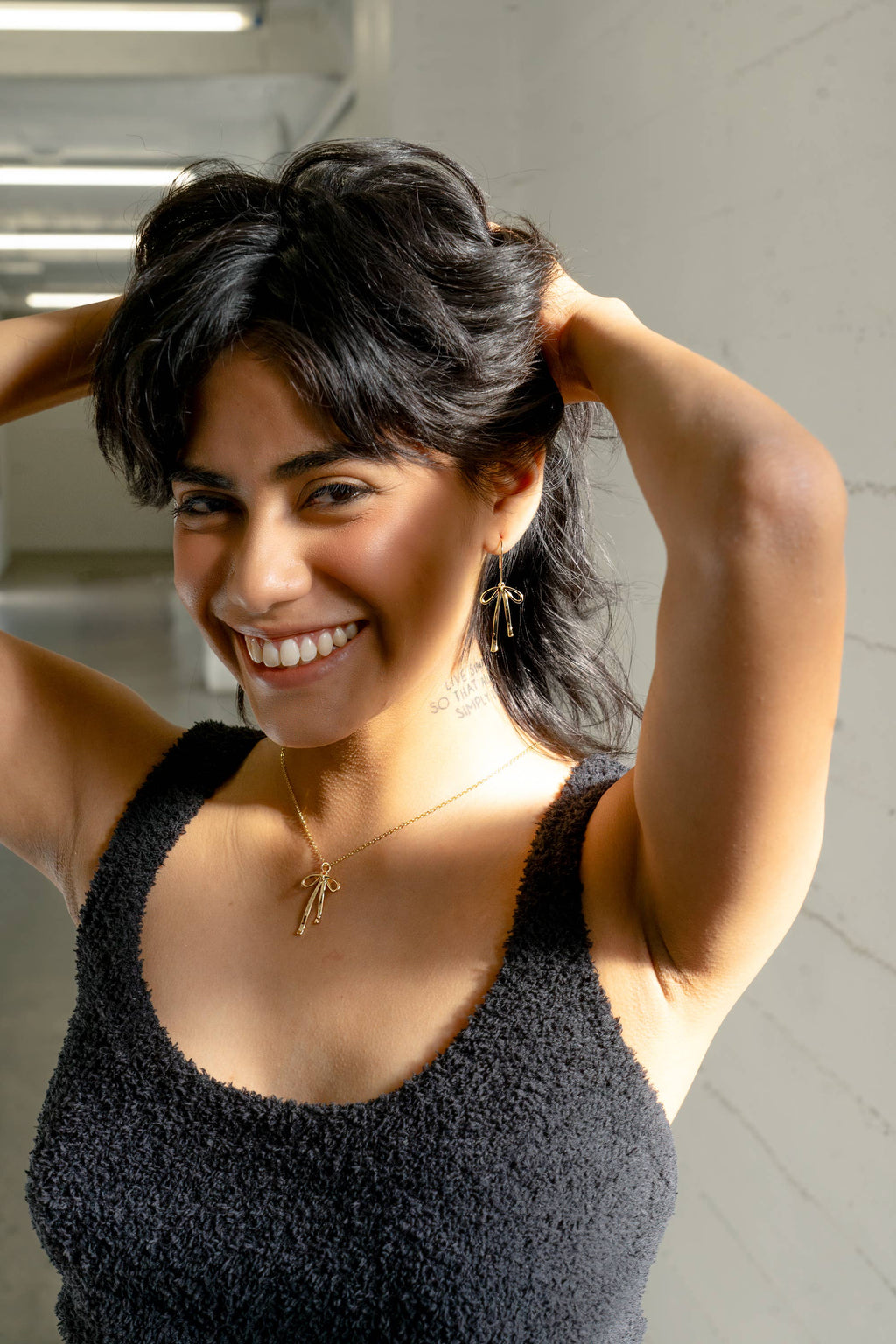 Bad to the Bow Earrings - 18K Gold Plated by Peter & June