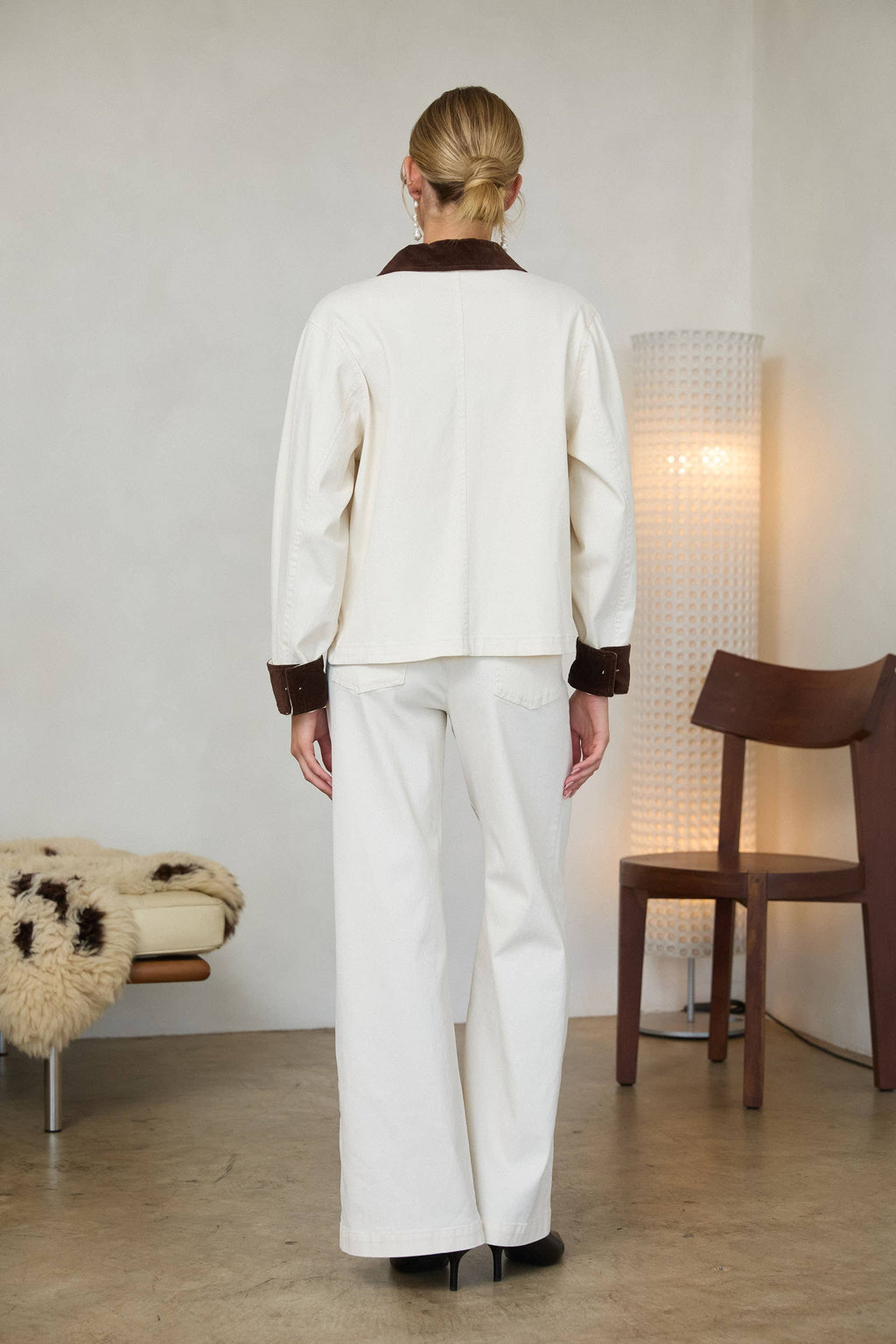 Cotton Twill Contrast Barn Jacket