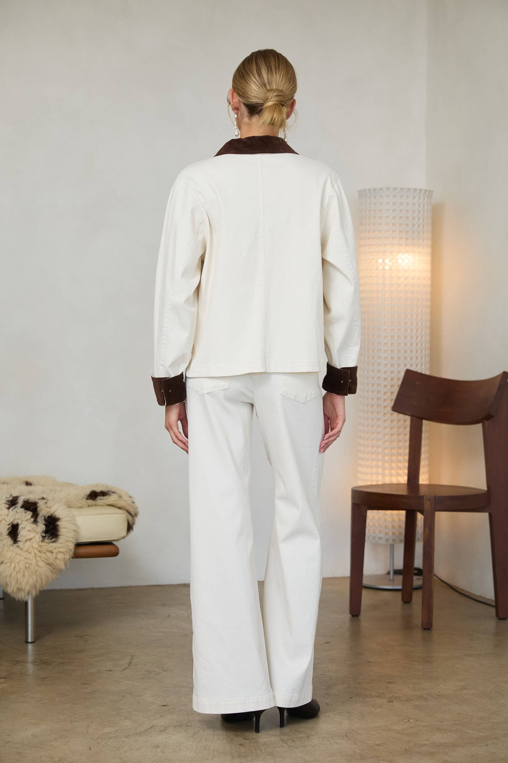 Cotton Twill Contrast Barn Jacket