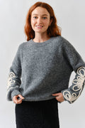 EMBROIDERED DETAIL SWEATER