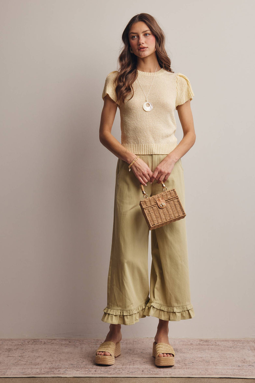 Puff Sleeve Textured