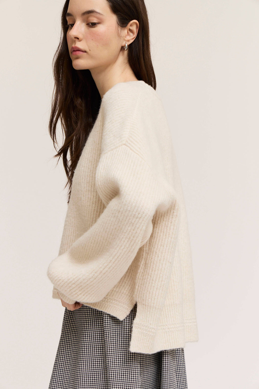 OVERSIZE RIB KNIT PULLOVER