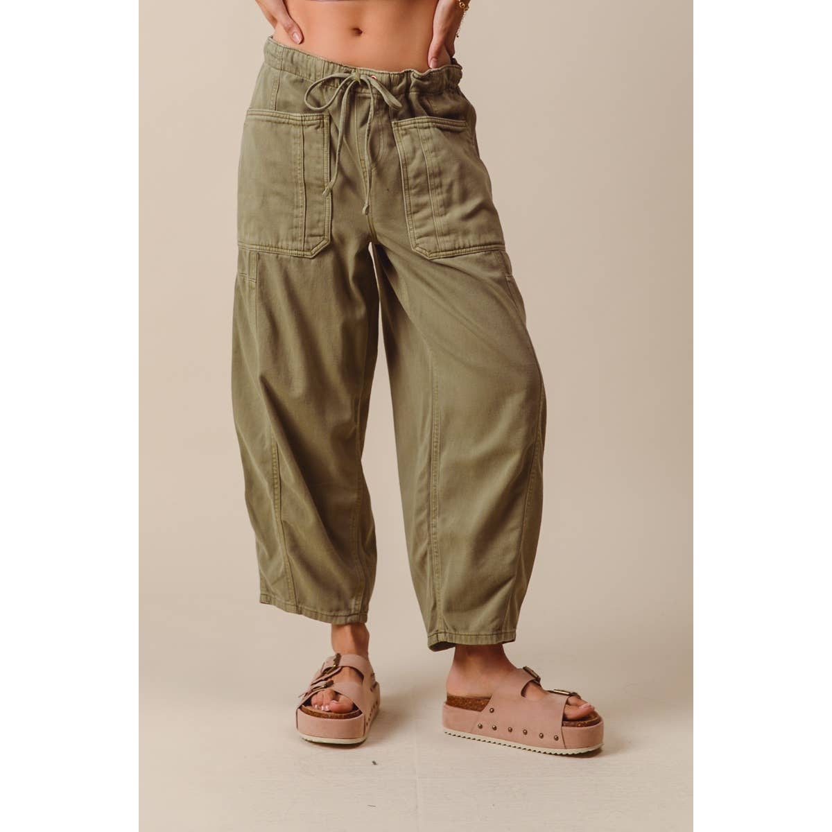 MID RISE WIDE LEG PANTS by So Me