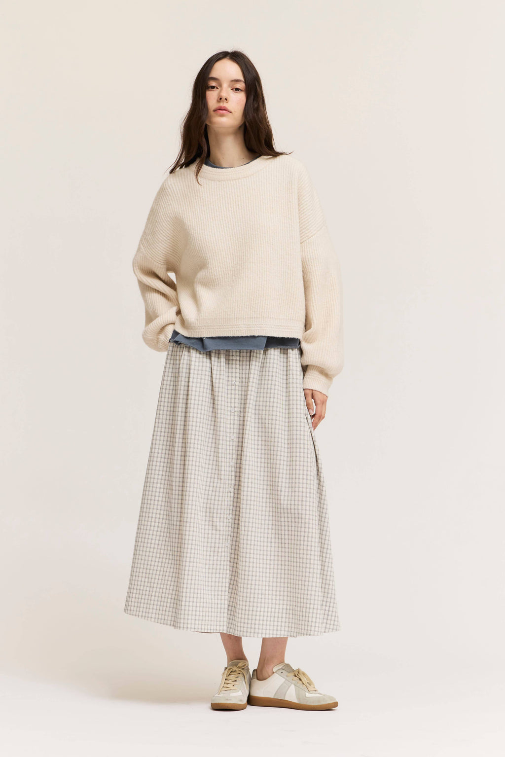 OVERSIZE RIB KNIT PULLOVER
