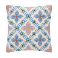 Vintage Floral Tile Hook Pillow