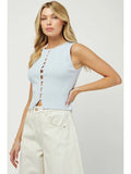 Ribbed Sleeveless Sweater