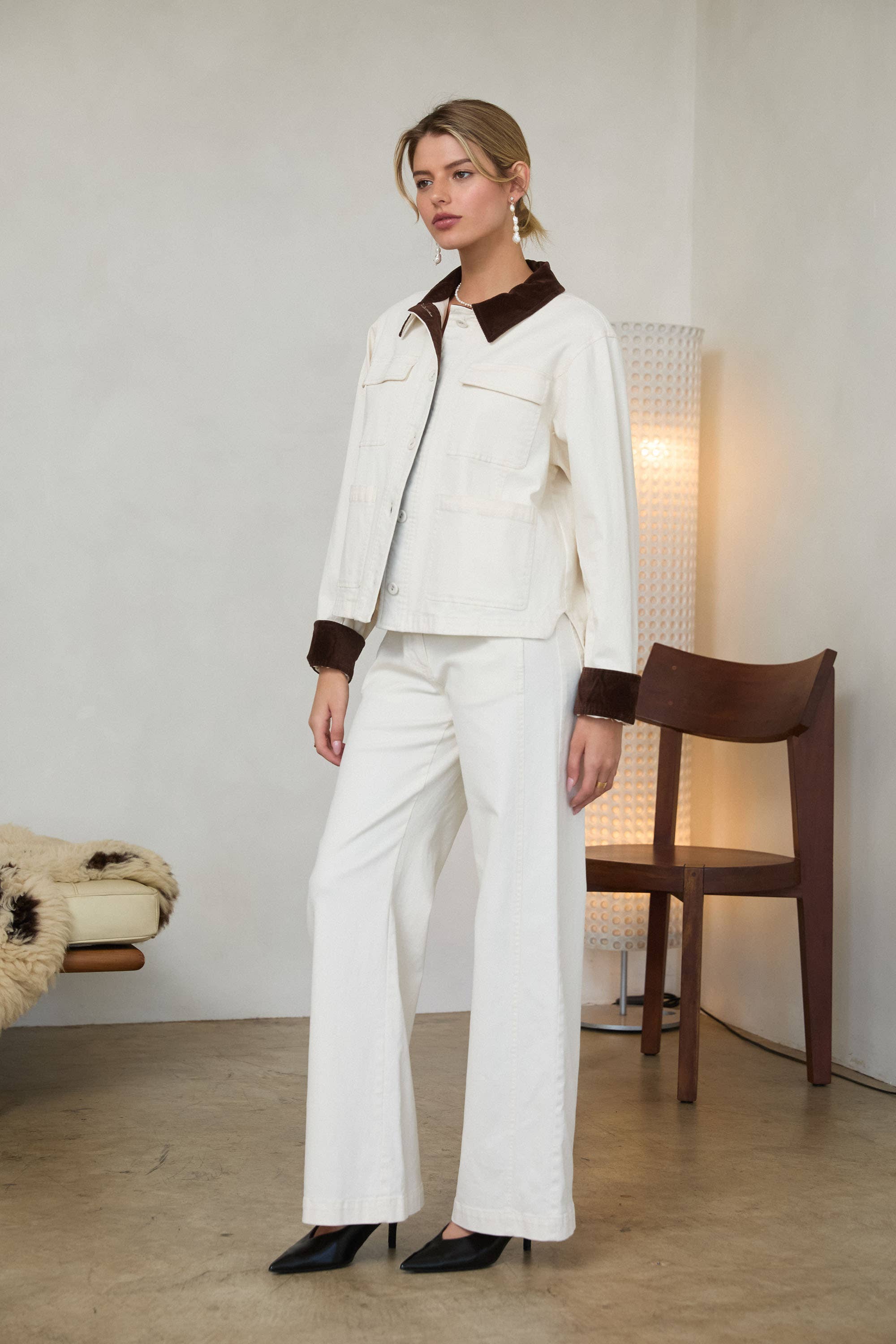 Cotton Twill Contrast Barn Jacket