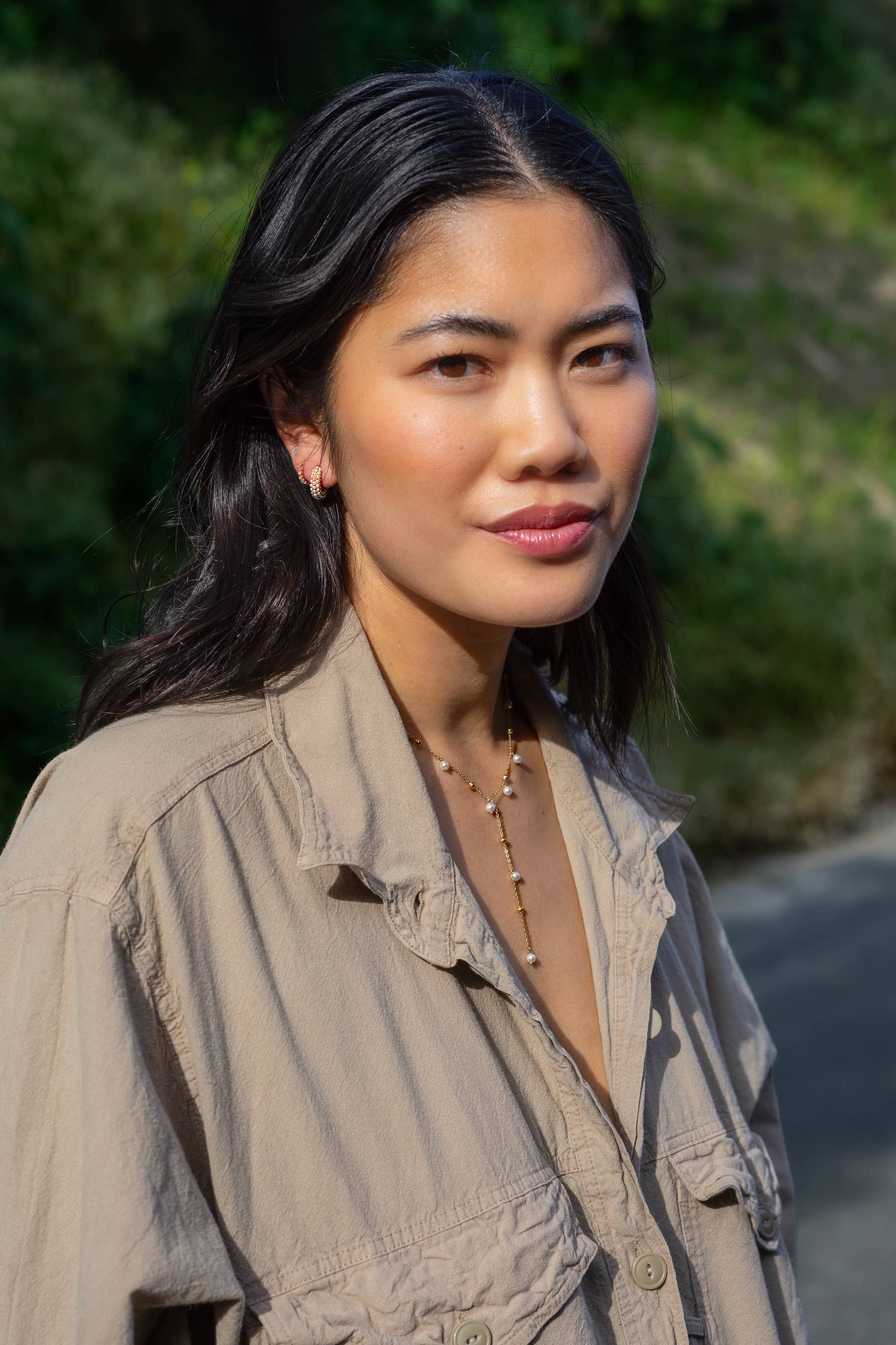 Dax Pearl Lariat Necklace - 18K Gold Plated by Peter & June
