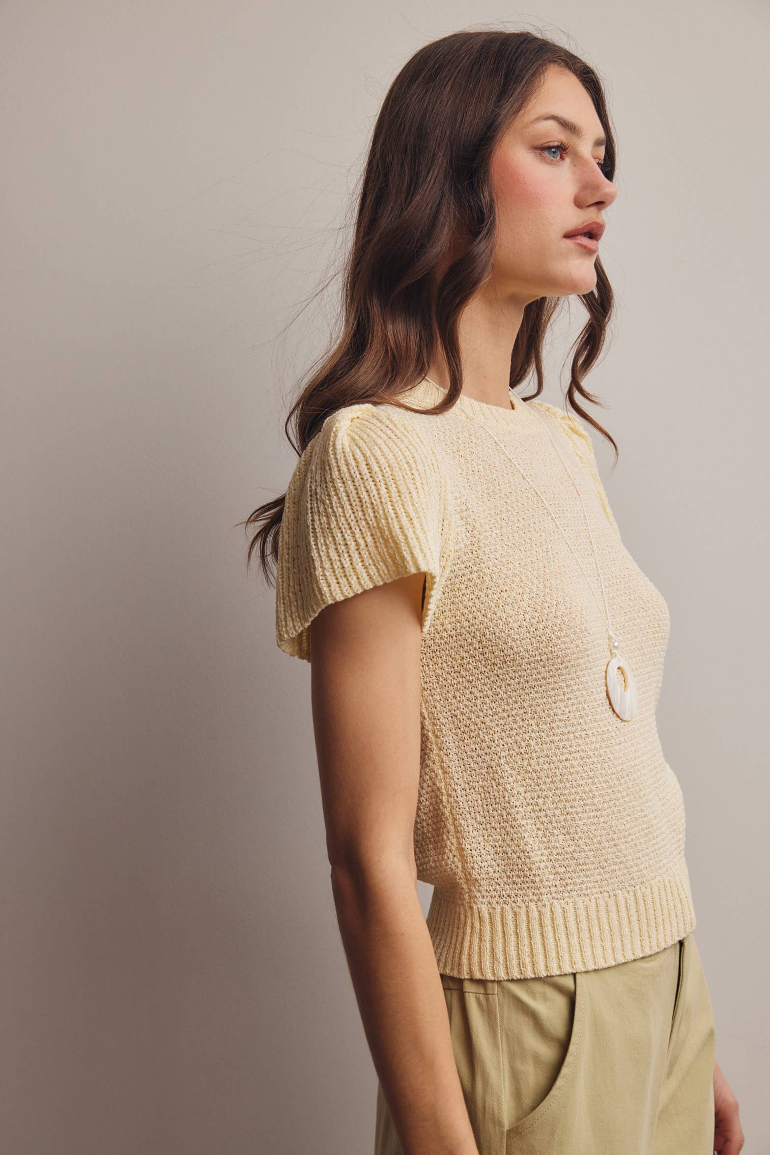 Puff Sleeve Textured
