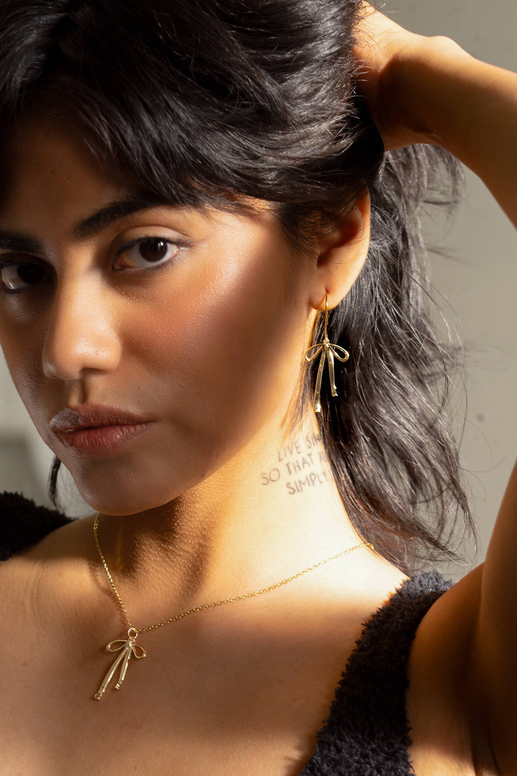 Bad to the Bow Earrings - 18K Gold Plated by Peter & June