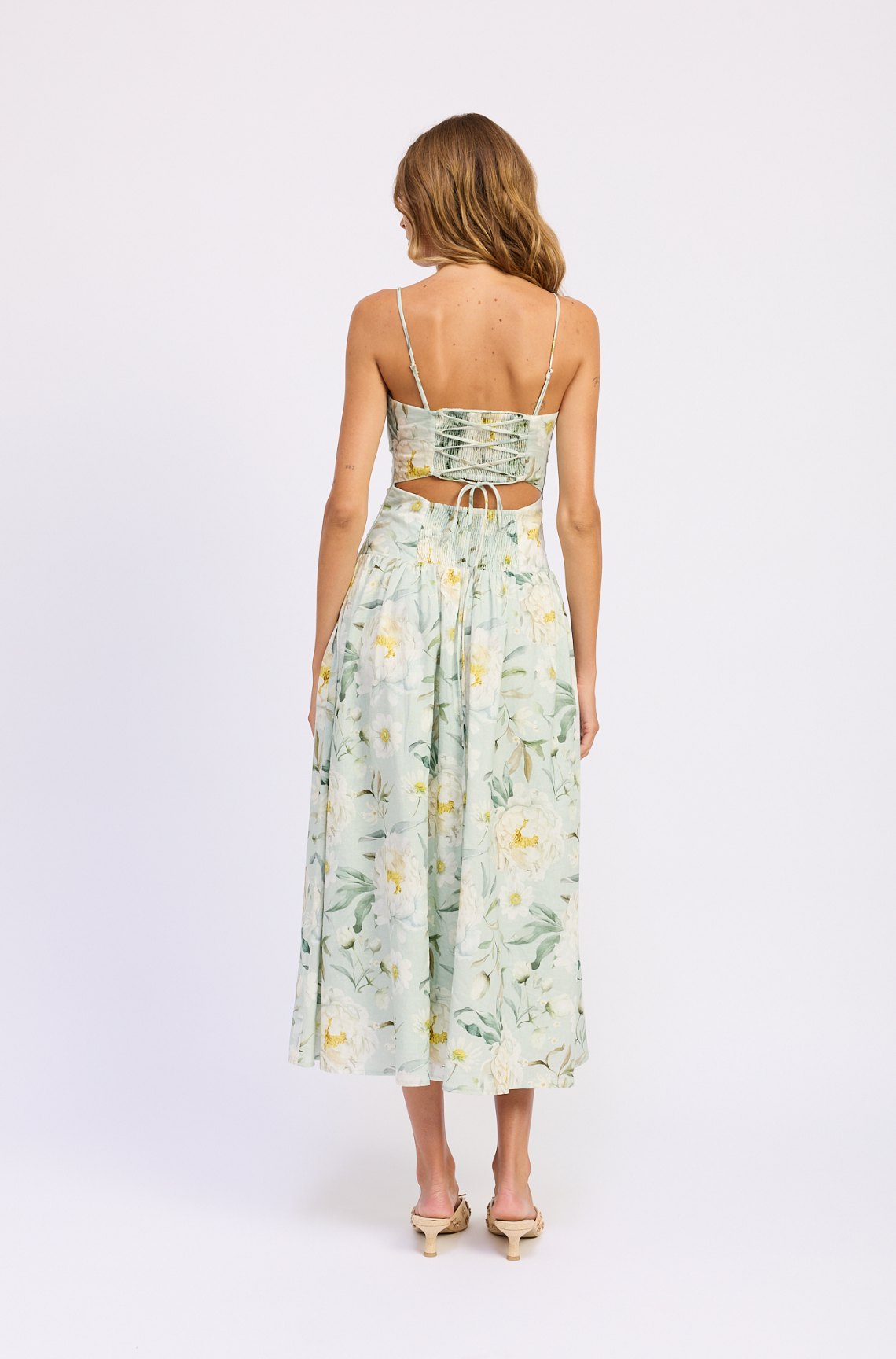 En Saison Drop Waist Midi Dress