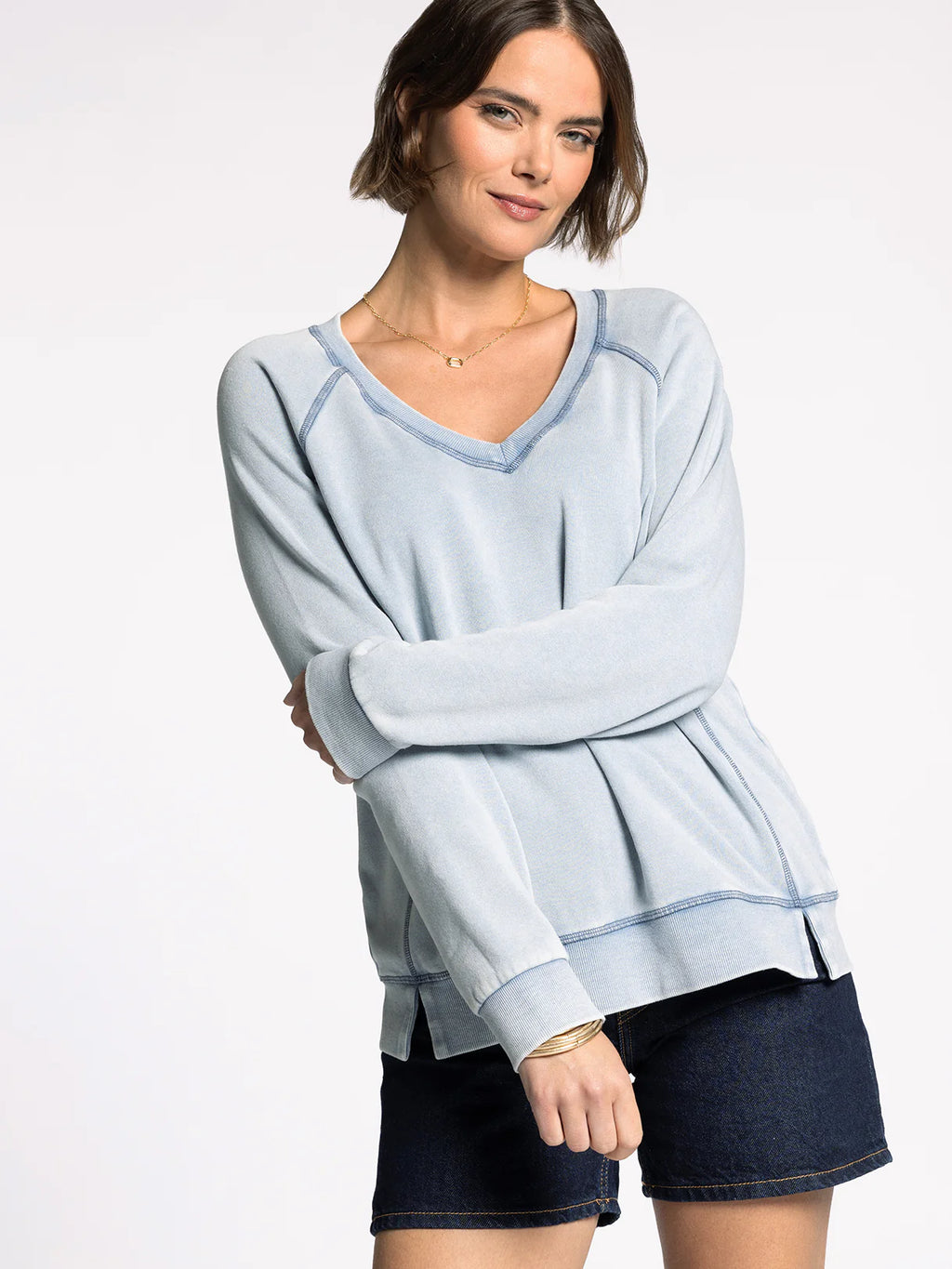 Thread & Supply Ruby Sweatshirt Light Denim