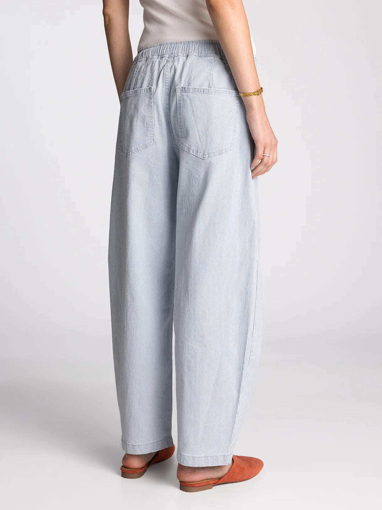 Avril Pant - Blue/White Stripe by Thread & Supply