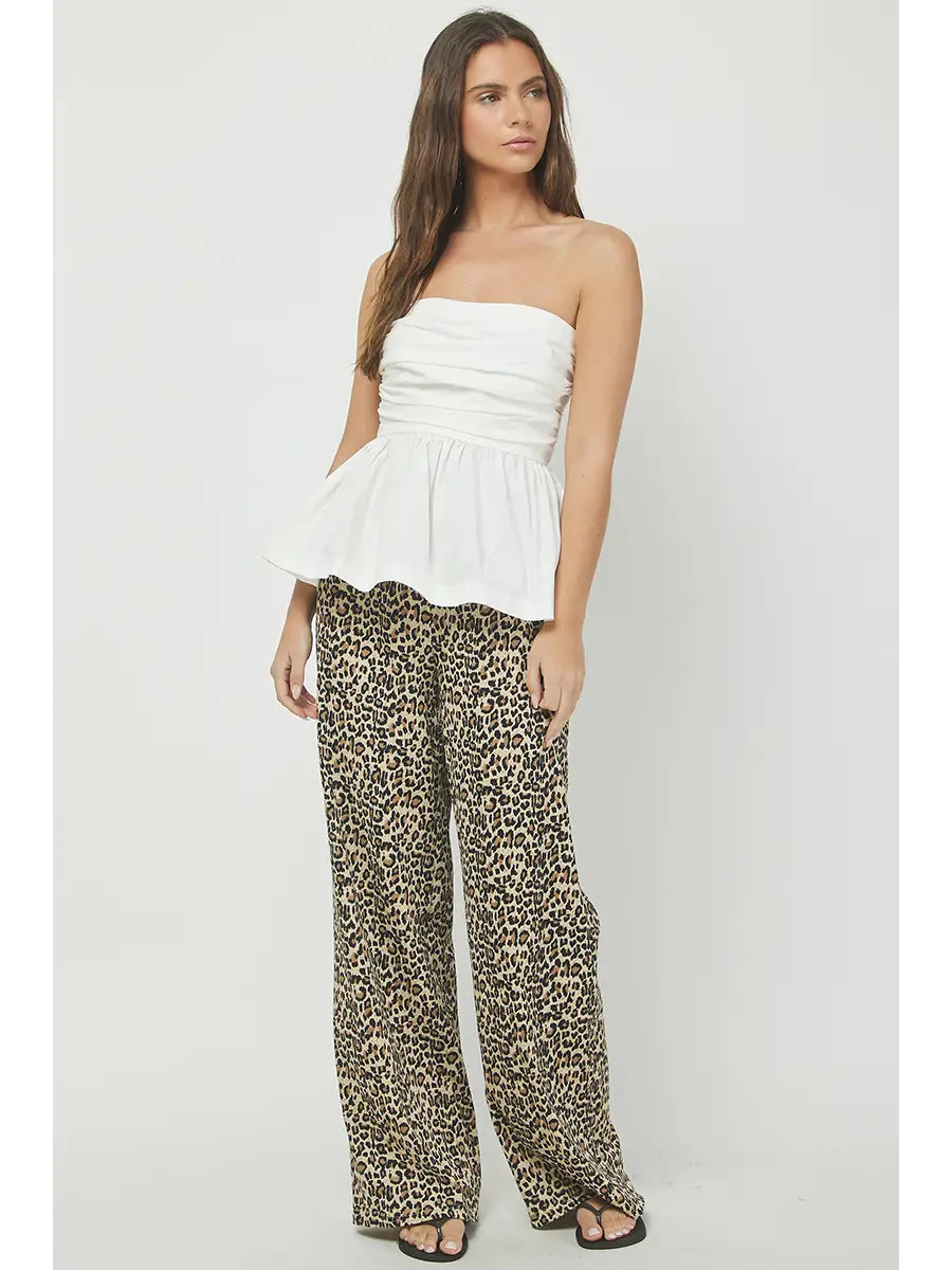 Peplum Bubble Tube Top