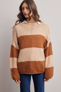 Chunky Stripe Knit Sweater