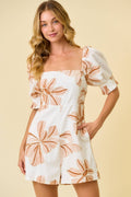 SHORT SLEEVE BABYDOLL JUMPSUIT
