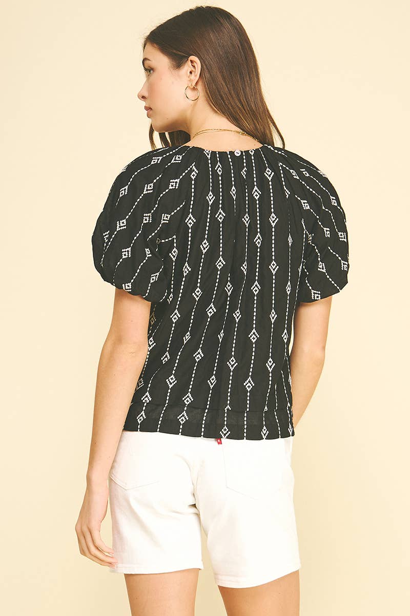 Embroidered Detail Blouse