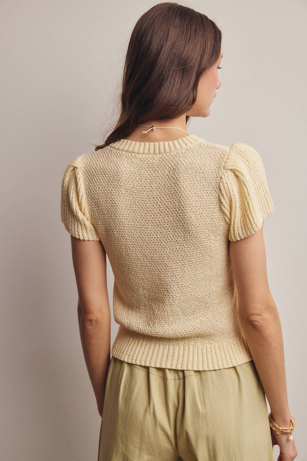 Puff Sleeve Textured