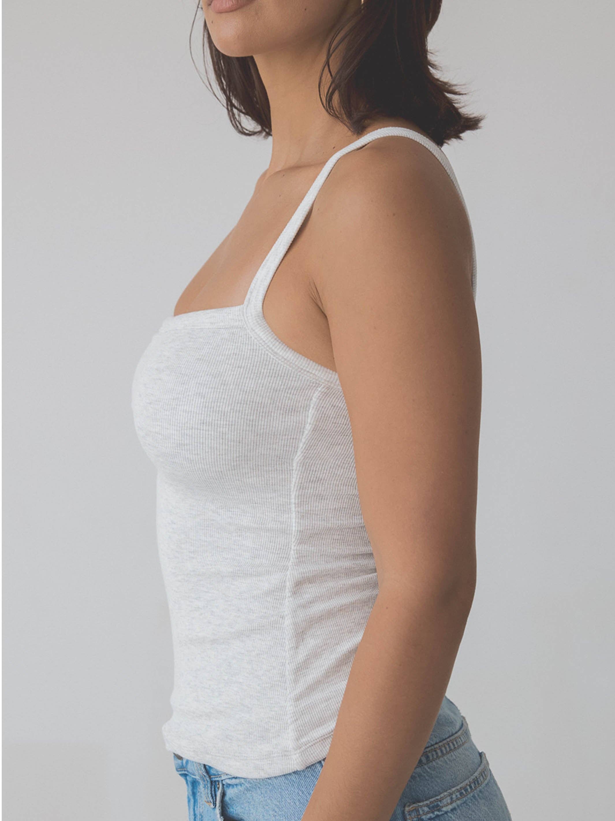 Klassy Ribbed Square Neck Brami