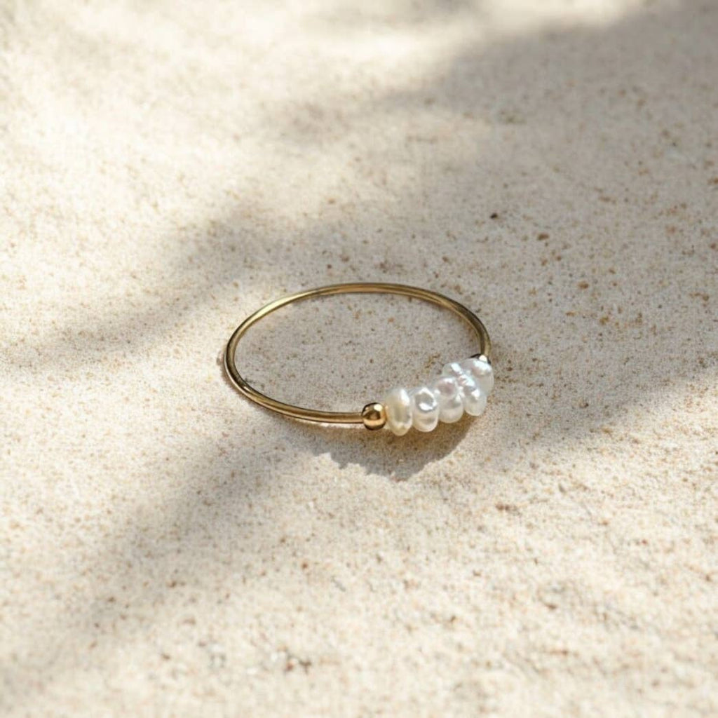 Dainty Pearl Ring by Boem