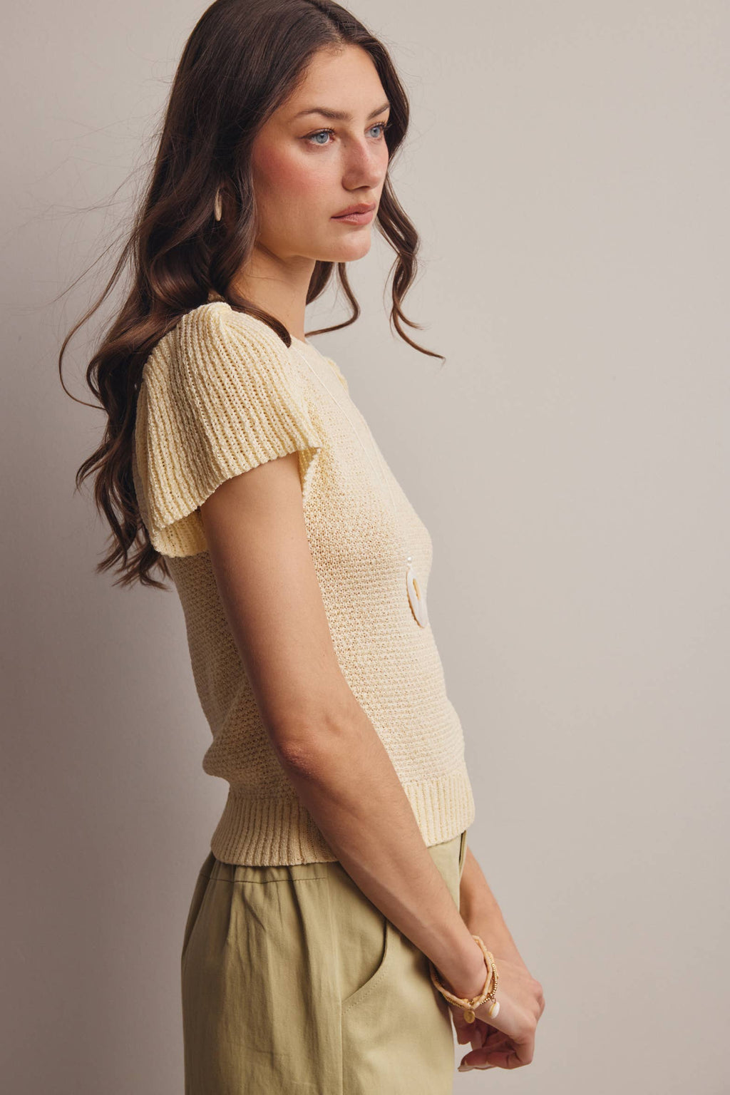 Puff Sleeve Textured